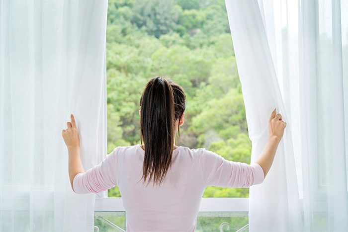 You need to open windows to circulate air in your home.