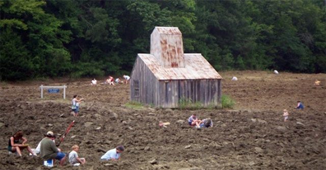 Visitors freely dig for diamonds at a park in the USA