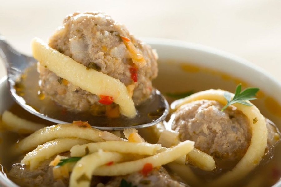 Romanians often have meatball soup at Christmas.