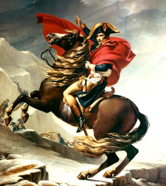 A painting depicting the authority of Napoleon.