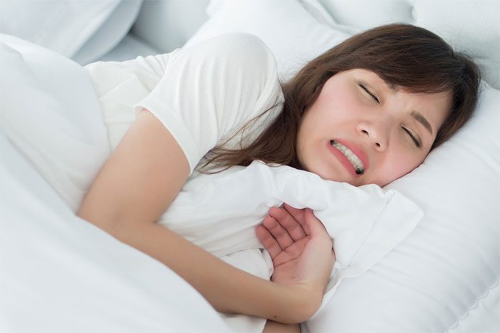 Teeth grinding is a common condition that occurs during sleep.