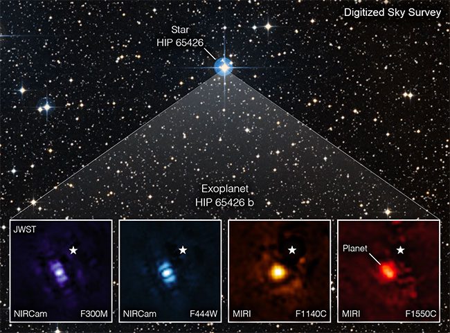 The first images of JWST of the exoplanet world HIP 65426b