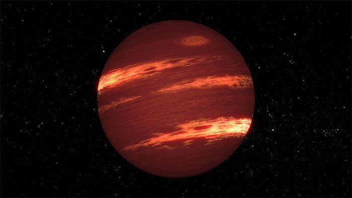 Graphic depiction of a brown dwarf