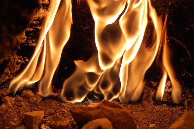 The burning stone that has been on fire for 2,500 years in Turkey