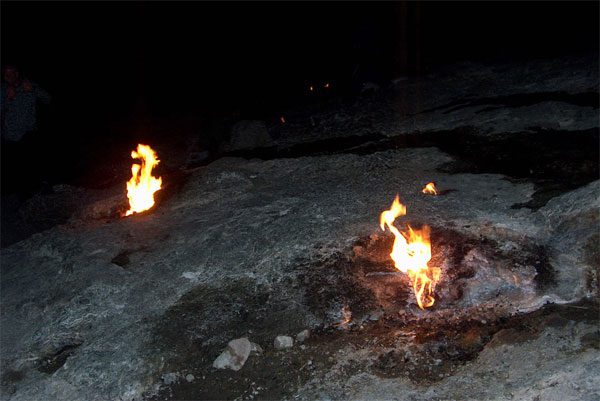 The burning stone that has been on fire for 2,500 years in Turkey