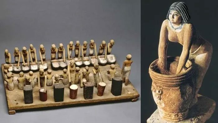 The Egyptians brewed beer in large quantities since BC.