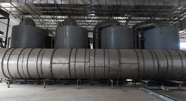 The plant has a deodorization system right at the entrance.