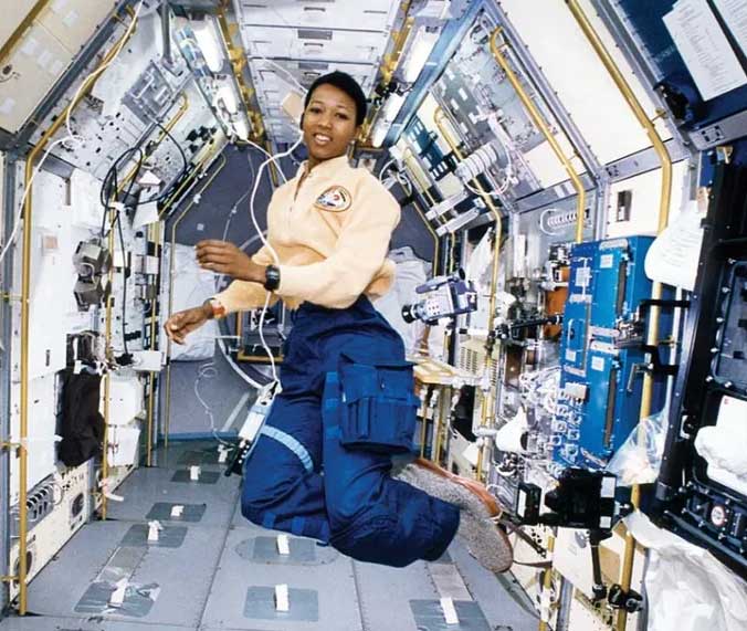 Mae Jemison on the Space Shuttle Endeavour.