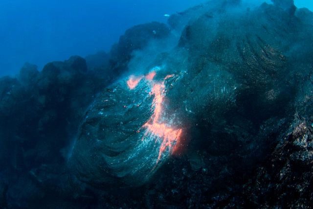 Magma can flow, heavier materials sink while lighter materials rise.