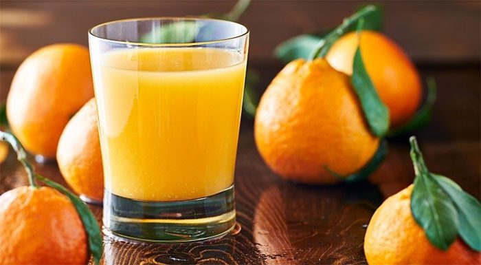 Orange juice is safe and does not add excess calories.