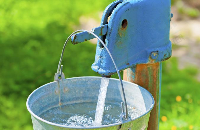 Well water is essentially groundwater.
