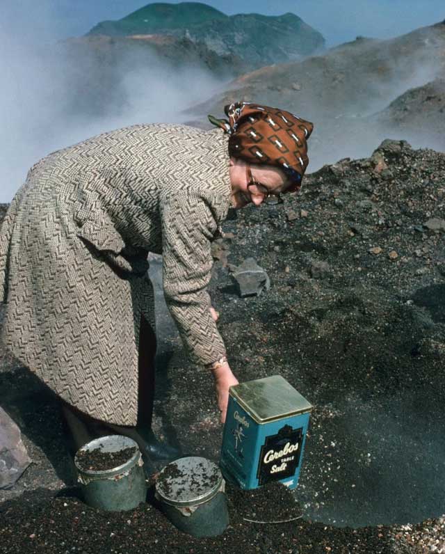 Baking bread in volcanic soil