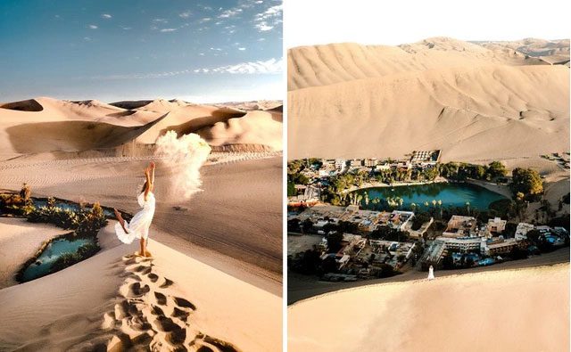 The beauty of the desert oasis Huacachina