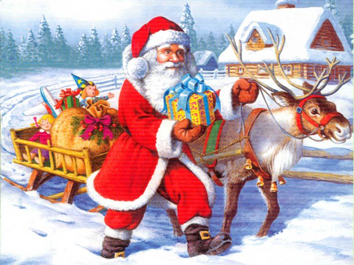 The concept of Santa Claus has now spread all over the world.