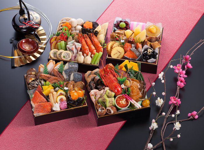 Osechi - New Year dish of Japan after offering to the New Year God.