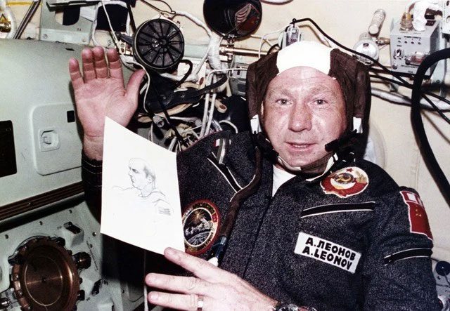 Soviet astronaut Aleksey Leonov.