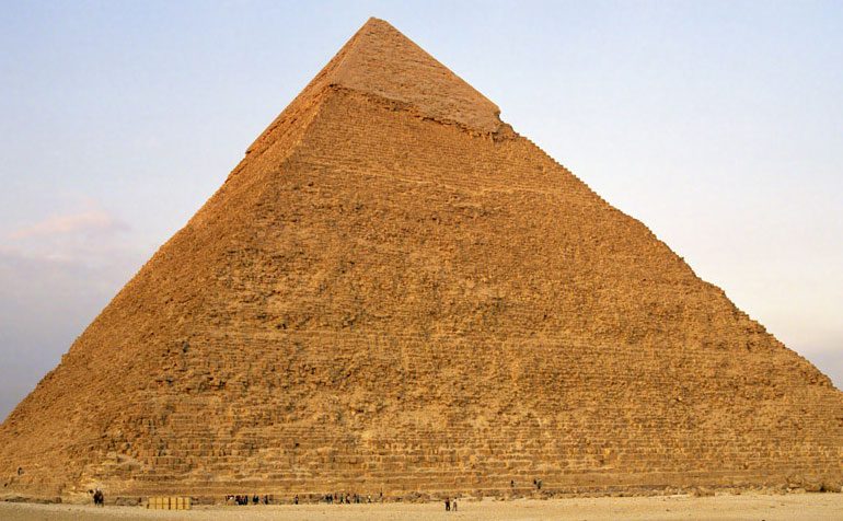 The pyramids also prove that the Egyptians knew about the number Pi.