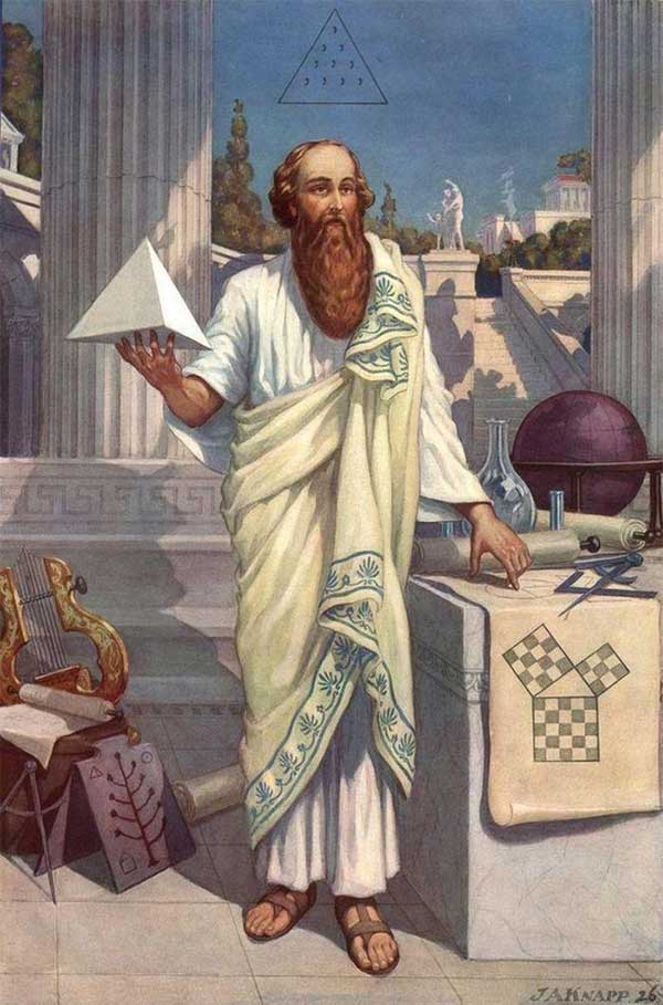 Pythagoras is famous for the Pythagorean Theorem.