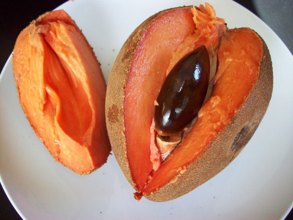 Sapodilla, also known as sapote, has a fragrant flavor and a rich sweetness.