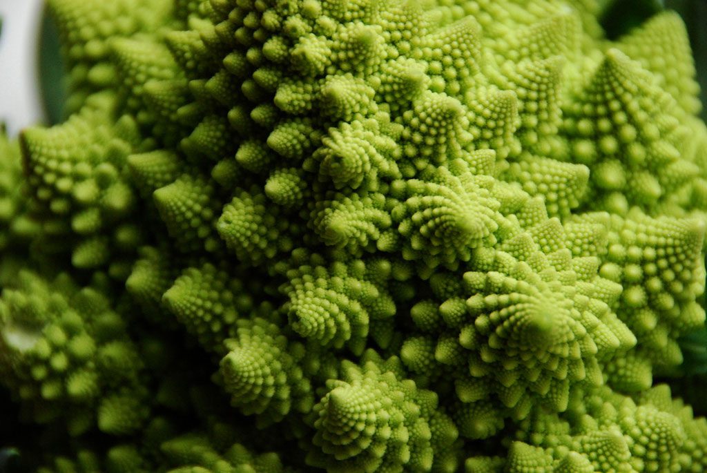 Romanesco broccoli - This vegetable is named for its unusual shape, which combines features of broccoli and cauliflower.