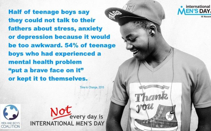 Half of teenage boys say they can't talk to their fathers about stress and anxiety