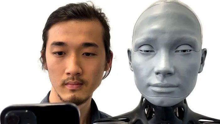 Making robots blink naturally like humans is a challenge.