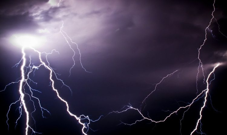 Lightning is the movement of ions, but the image of lightning is created by the glowing plasma stream.