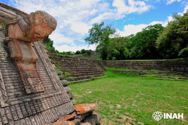 Maya ritual ball court