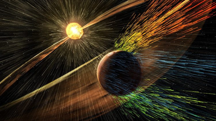 Mars once had a thick atmosphere.