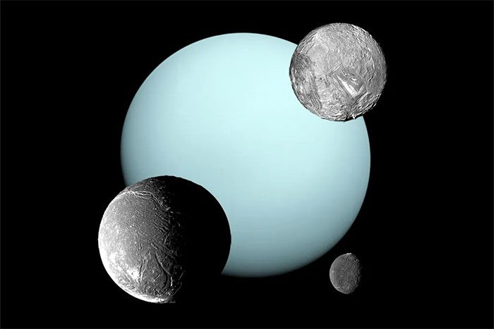 Uranus and its moons