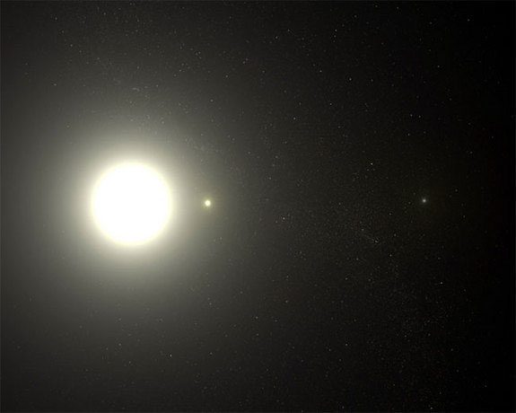 Polaris is actually a system of three stars orbiting a common center.