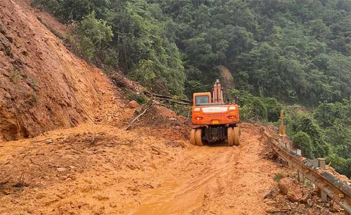 Landslide in Dien Bien Province.