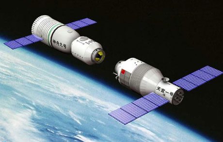 Shenzhou 9 and Tiangong 1 separated on June 28.