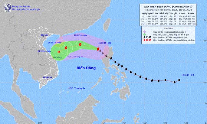 Super Typhoon Manyi has entered the East Sea, becoming Typhoon Number 9 of 2024.