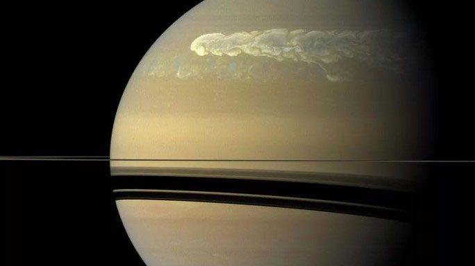 A superstorm outbreak on Saturn