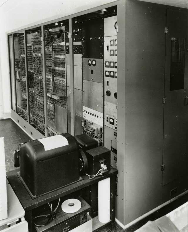 The supercomputers of the 1950s were used to solve complex scientific problems