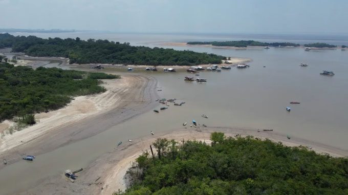 Rio Negro River in Brazil, taken in September 2023.