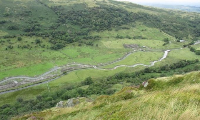  Aerial view of Swindale Beck. 