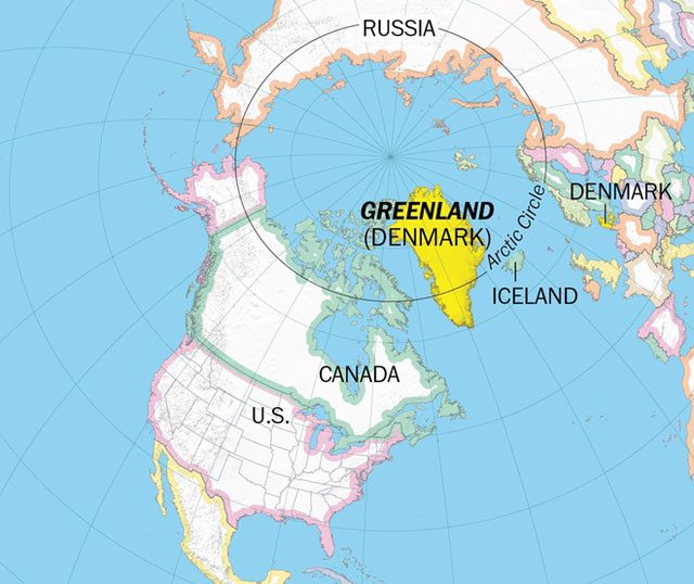 The northernmost point of North America is in Greenland, which belongs to Denmark.