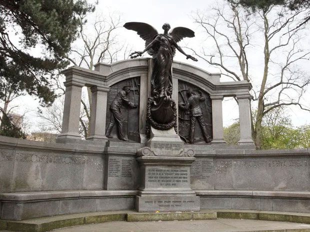 Memorial for the Titanic engineers in Southampton, England.