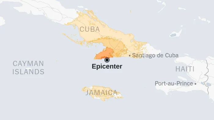 Epicenter of the earthquake on November 10.