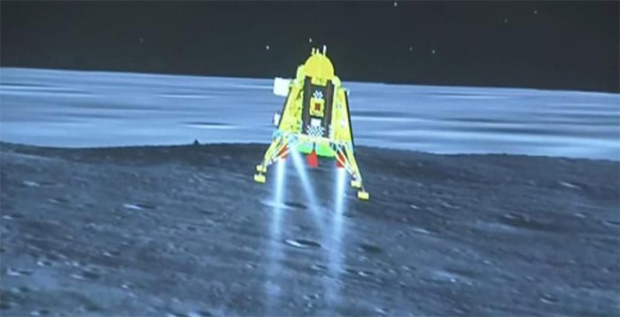 Vikram module of the Chandrayaan-3 spacecraft