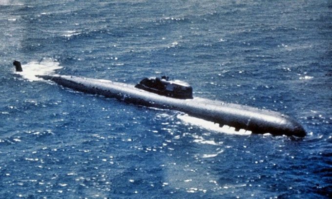 Nuclear-powered submarine K-222