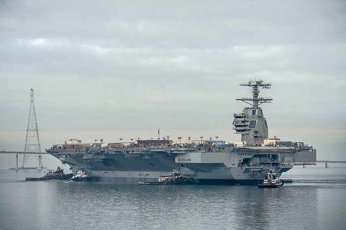 USS Gerald R. Ford has a construction cost of approximately $17 to $18 billion