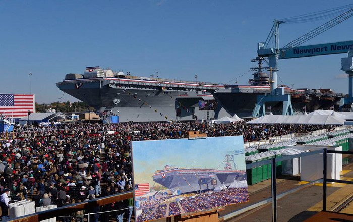 USS Gerald R. Ford will join the United States Navy fleet on March 16 this year.