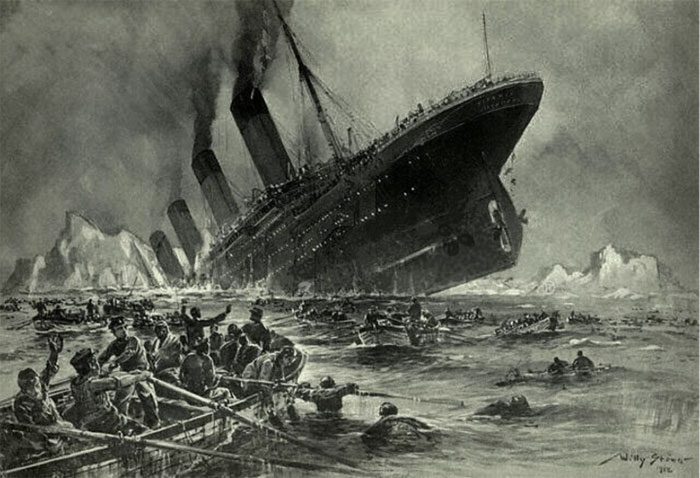 The ill-fated ship met its disaster just four days into its journey when it struck an iceberg.