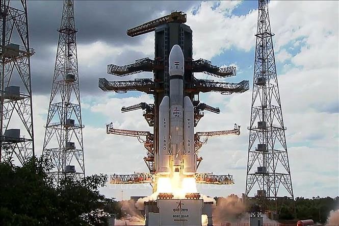 Rocket carrying Chandrayaan-3 spacecraft launches