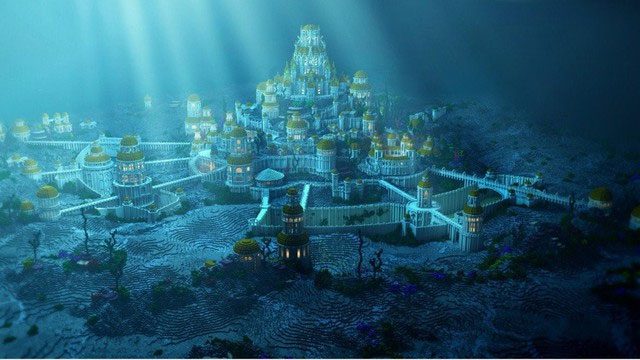 Atlantis is depicted as an advanced civilization