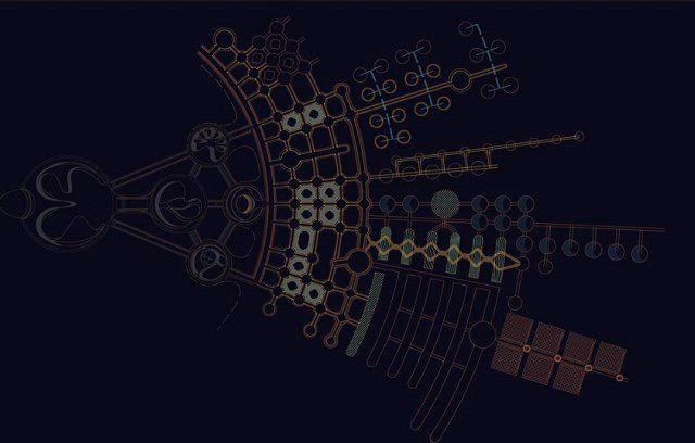 Blueprint of the City on Mars.