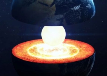 the earths core may be leaking iron 138153